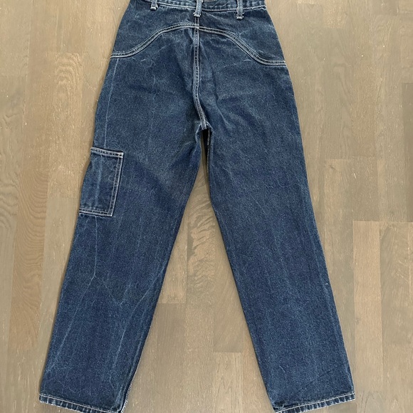 Brandy Melville dark blue Ariana painter pants (no back pockets) - Picture 3 of 6